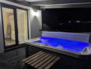 Terasz jacuzzival